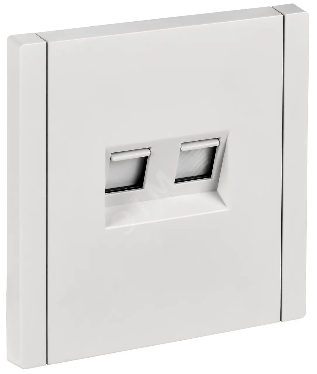 FORTE&PIANO Розетка двойная RJ11+RJ45 кат.5E FP235 белый IEK FP-KT20-O-1-K01