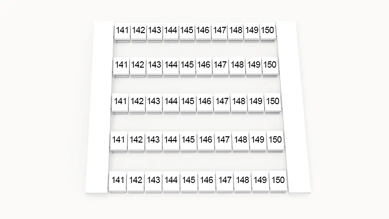 Маркировка (в кассетах) DEK6-50P-19-116Z(H)