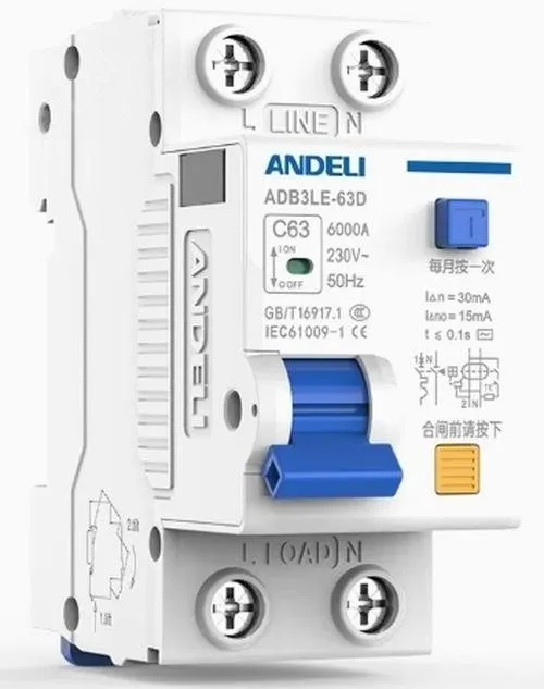 ДИФ. АВТ. ВЫКЛ. ADB3LE-63D 1P+N 63А 30MA