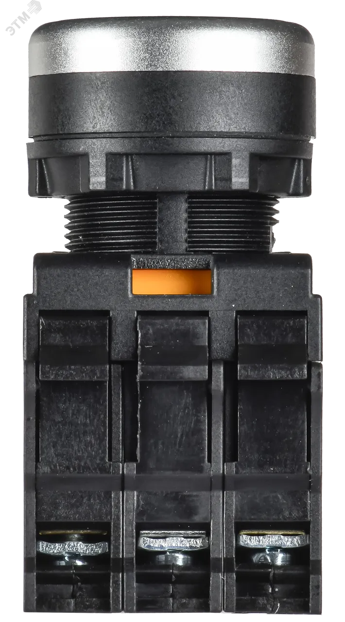 Кнопка с подсветкой d=22мм 1NO+1NC белая MASTER MI-BT60-11D-3-12-K01