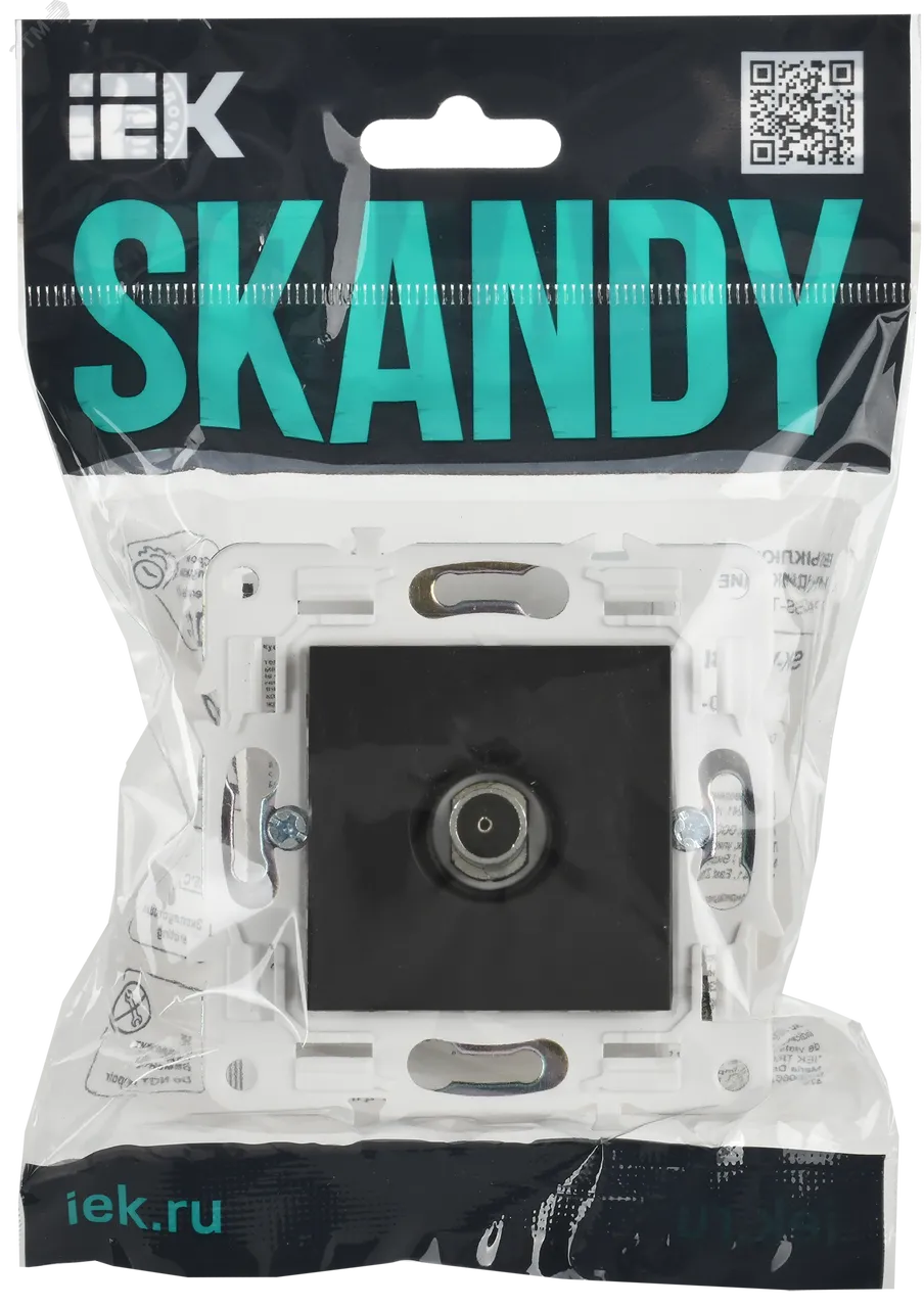 SKANDY Розетка TV оконечная SK-A12T титан IEK SK-A10-O-K48