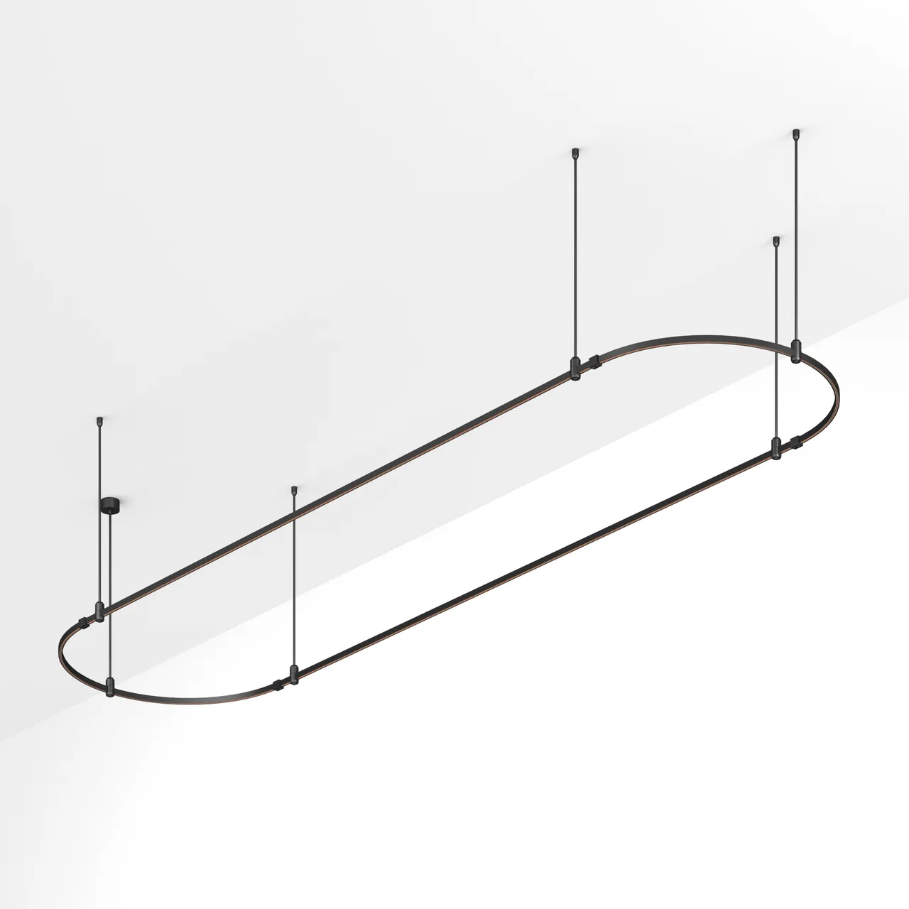 Трек ART-APRIORI-OVAL-ROD-800-4000x1000 (BK) (Arlight, IP20 Металл, 3 года) 048513