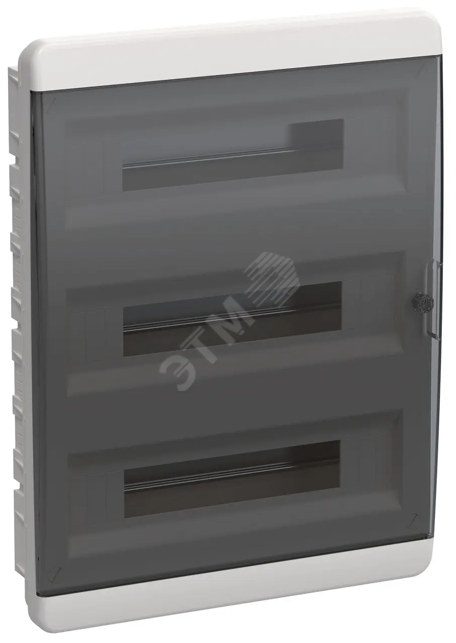 Корпус пластиковый ЩРВ-П-54 IP41 черн. прозр. дверь TEKFOR TF5-KP12-V-54-41-K01-K03
