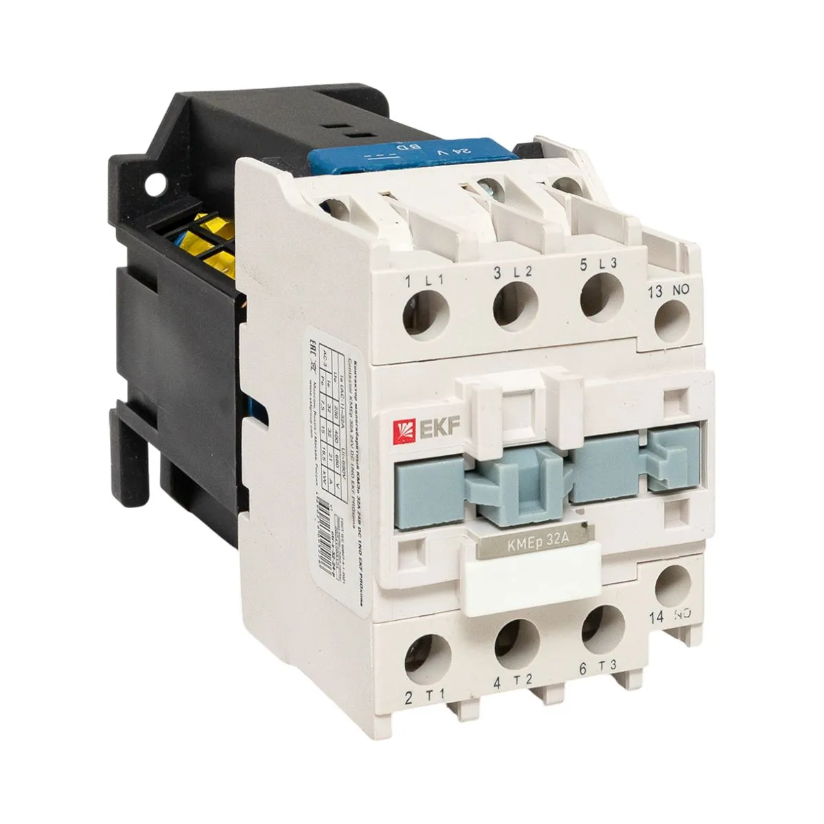 Контактор КМЭп 32А кат. 24В DC 1НО PROxima ctr-s-32-24-p