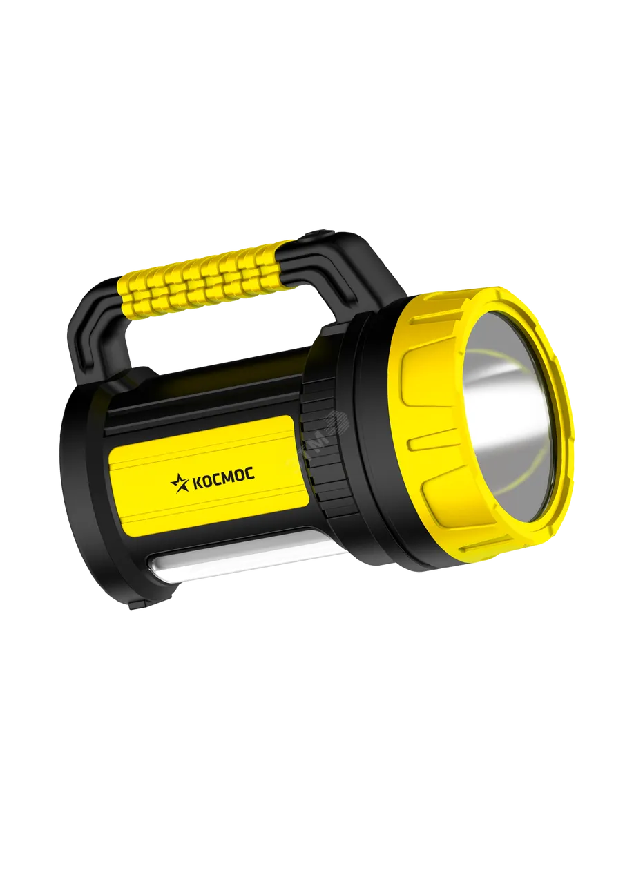 Фонарь аккумуляторный LED 5Вт 3 режима боков. панель 10Вт ЗУ 220/12В KOCAc2005W_Ex