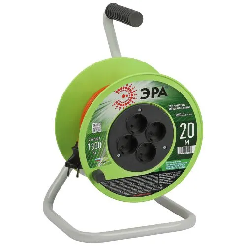 Удлинитель на катушке 4х20м без заземл. RP-4-2x0.75-20m ПВС 2х0.75 Б0059779