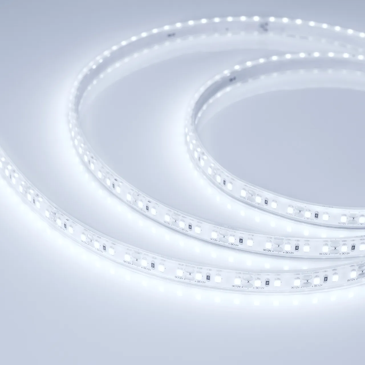 Лента герметичная RTW-PU-A120-10.5mm 12V Cool 8K (16.8 W/m, IP68, Wire 2m, 5m) 029595(3)
