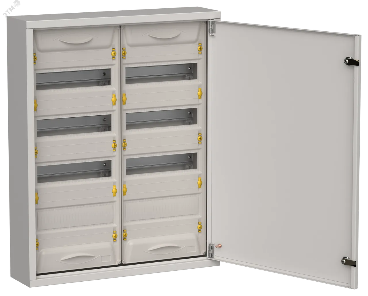 Корпус ЩРн-96 (2х48) TITAN 5 710х570х140 IP31 метал. сер. IEK TI5-50-N-2X048-31-7035