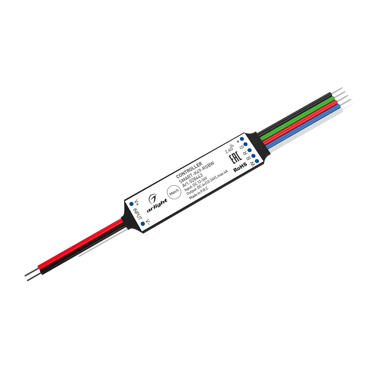 Контроллер SMART-K49-RGBW (12-24V, 4x1A, 2.4G) 028443