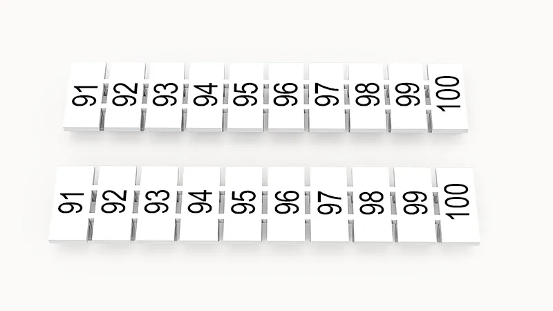 Маркировка (полоска) ZB6-10P-19-124Z(H)