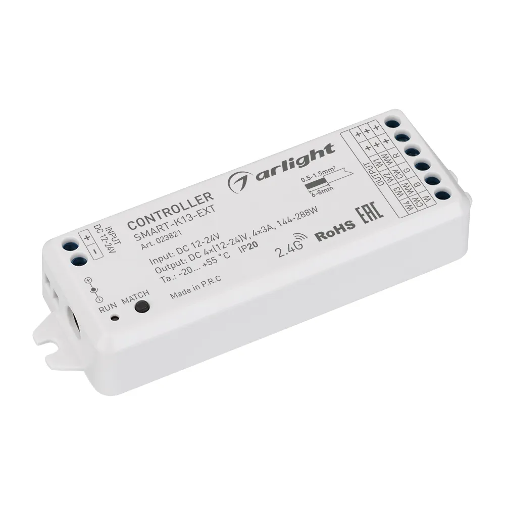 Контроллер SMART-K13-SYNC (12-24V, 4x3A, 2.4G) 023821
