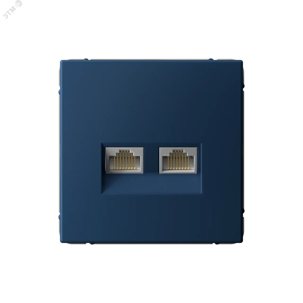 ARTGALLERY РОЗЕТКА двойная компьютерная RJ45+RJ45, кат. 5е, механизм, АКВАМАРИН GAL001185