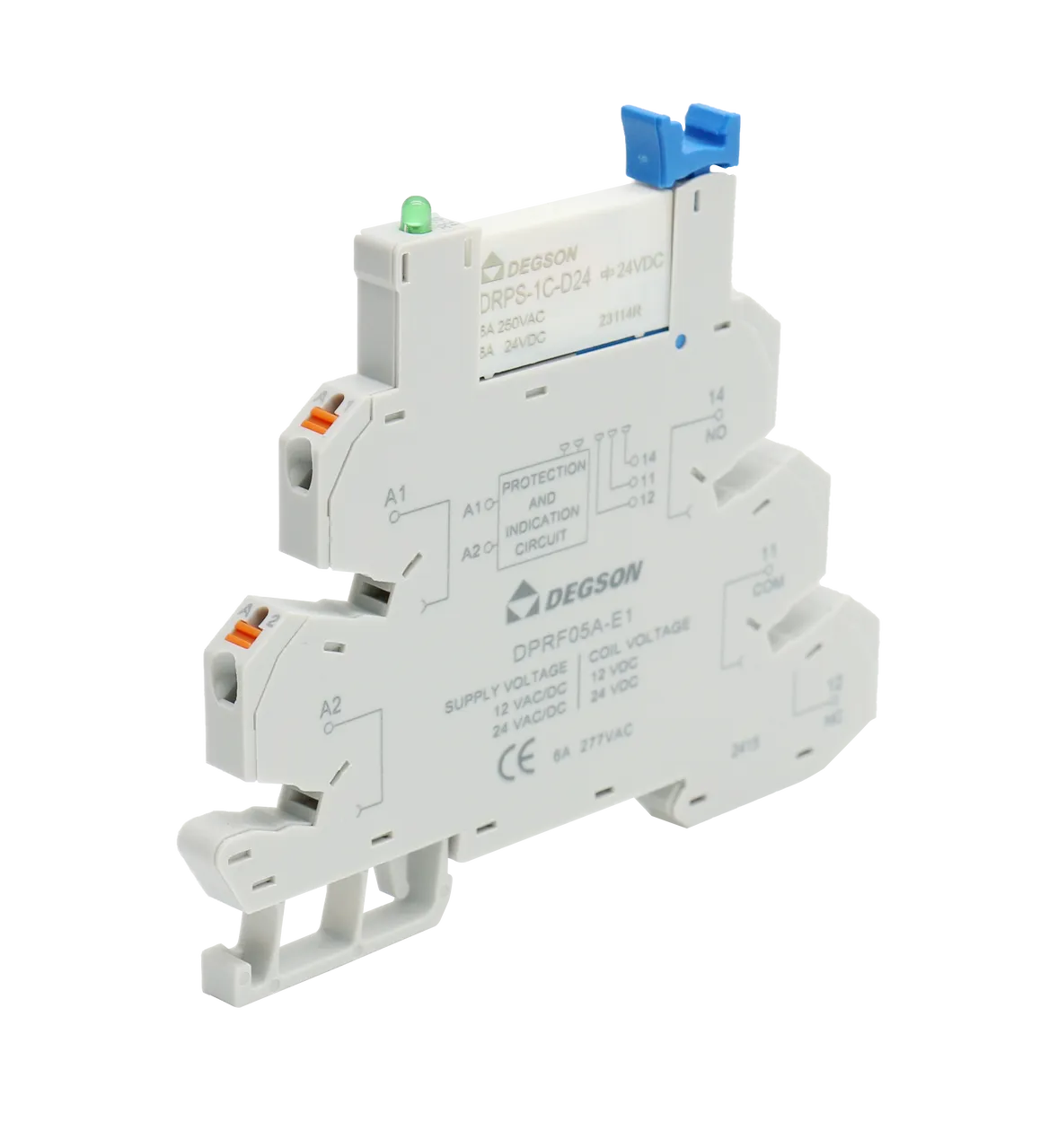 Реле с колодкой DRPSP-1C-D24