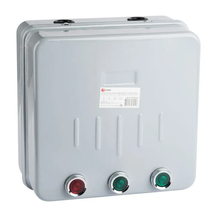 Пускатель в корпусе реверсивный КМЭ 65А 400В с РТЭ IP44 PROxima ctrp-r-65-400v-rev