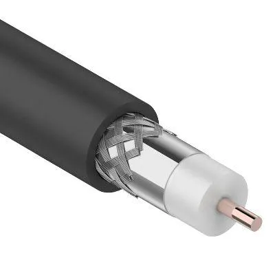 Кабель коаксиальный магистральный RG-11U, 75Ом, CCS/Al/Al, 83%, 305м, OUTDOOR, черный