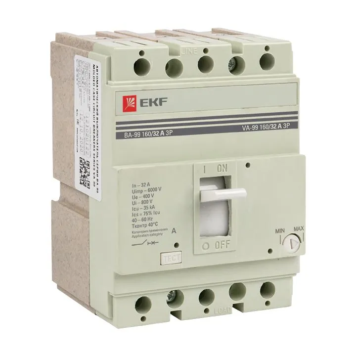 Выключатель автоматический ВА-99 160/ 32А 3P 35кА EKF PROxima mccb99-160-32