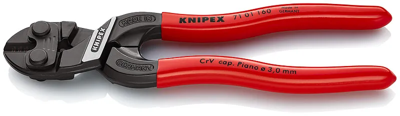 Болторез компактный, 160 мм, обливные ручки KN-7101160