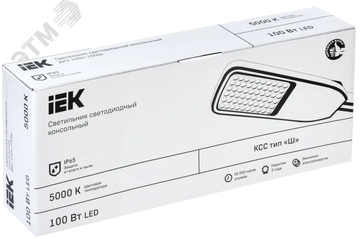 Светильник LED ДКУ 1004-150Ш 5000К IP65 серый LDKU1-1004-150-5000-K03