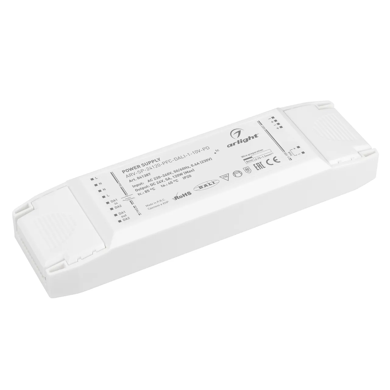 Блок питания ARV-SP-24120-PFC-DALI-1-10V-PD (24V, 5A, 120W) 041387