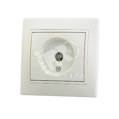Розетка телевизионная оконечная TV СП Mira крем./крем. 701-0303-130