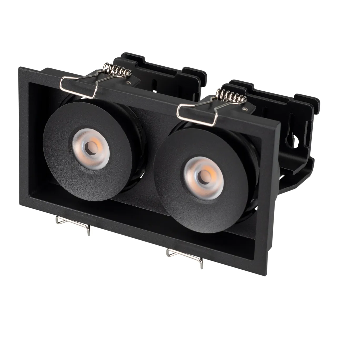 Светильник CL-SIMPLE-S148x80-2x9W Warm3000 (BK, 45 deg) 028151