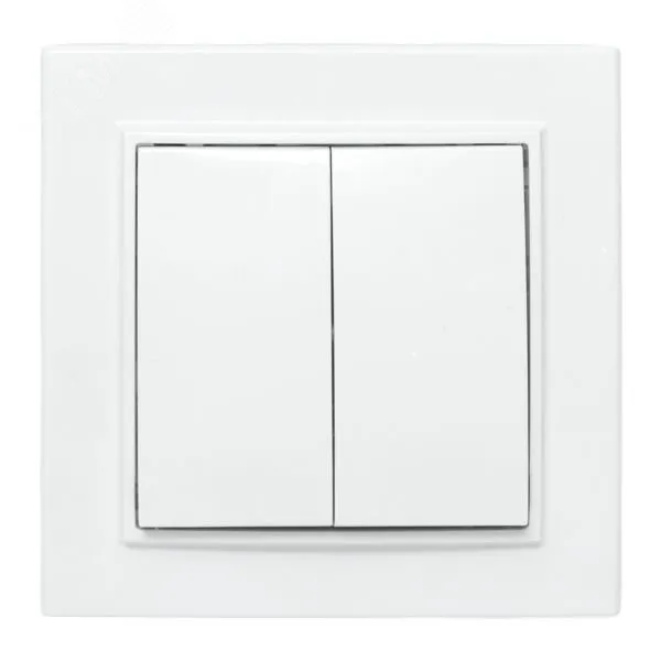 Выключатель 2-кл. СП Минск 10А IP20 бел. Basic ERV10-023-10