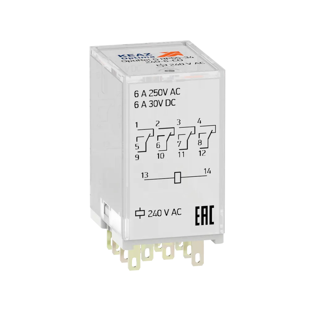 Реле промежуточное OptiRel G RP55-34-24D-6-CO/LD 281126