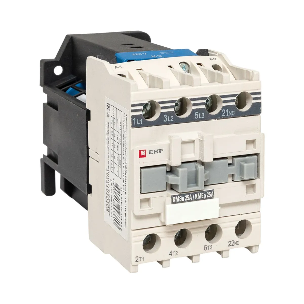Контактор КМЭп малогабаритный 25А 220В DC 1NC EKF PROxima
