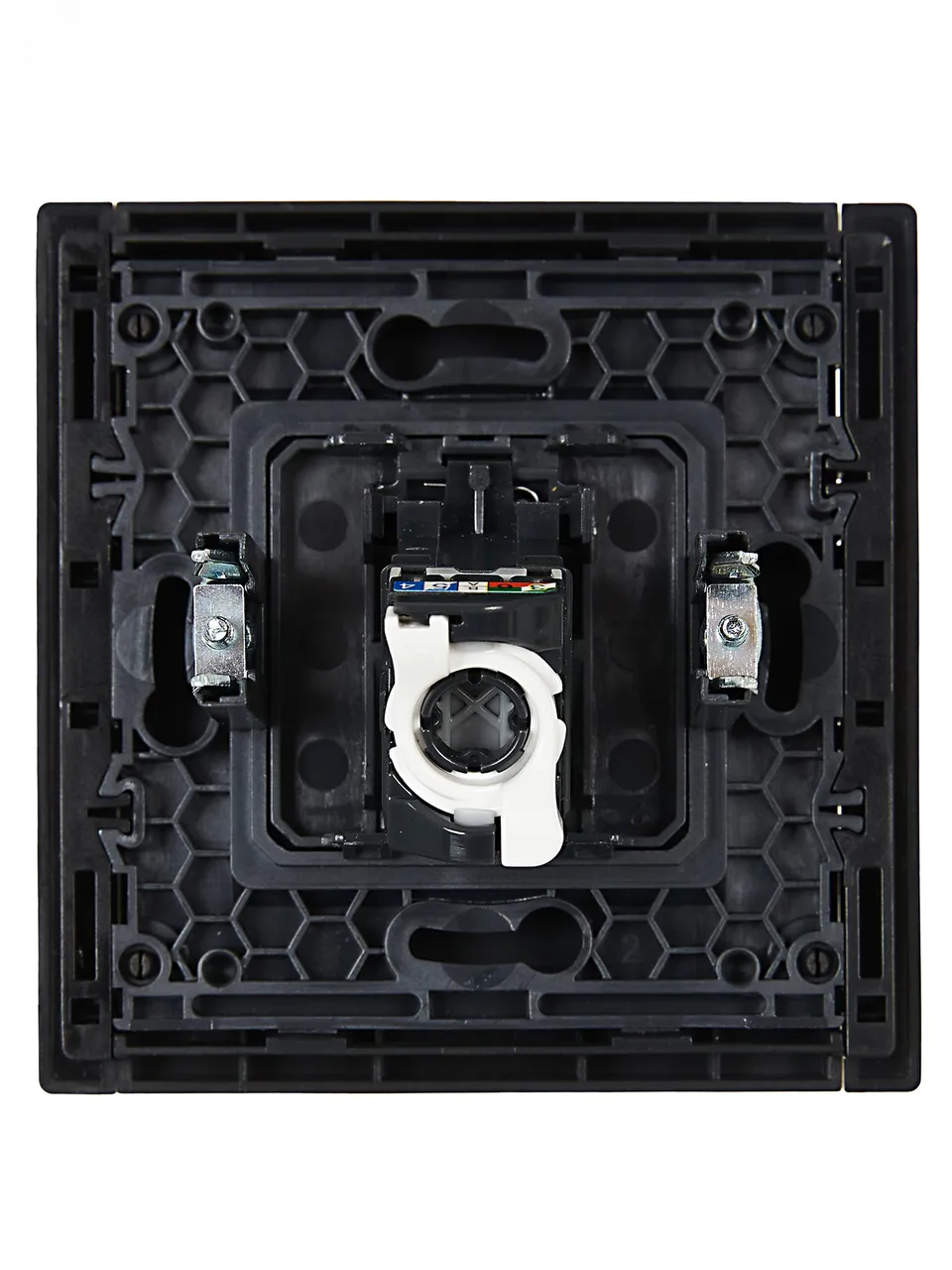Розетка компьютерная RJ45 кат.5E FORTE&PIANO FP132 черн. IEK FP-K10-1-K02