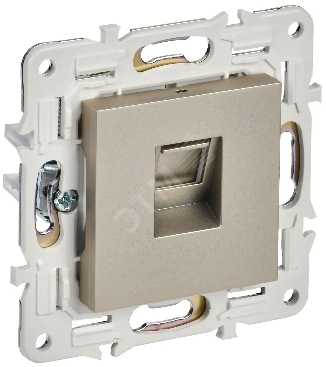 SKANDY Розетка компьютерная RJ45 кат.5E SK-K01Sh шампань IEK SK-K10-1-K37