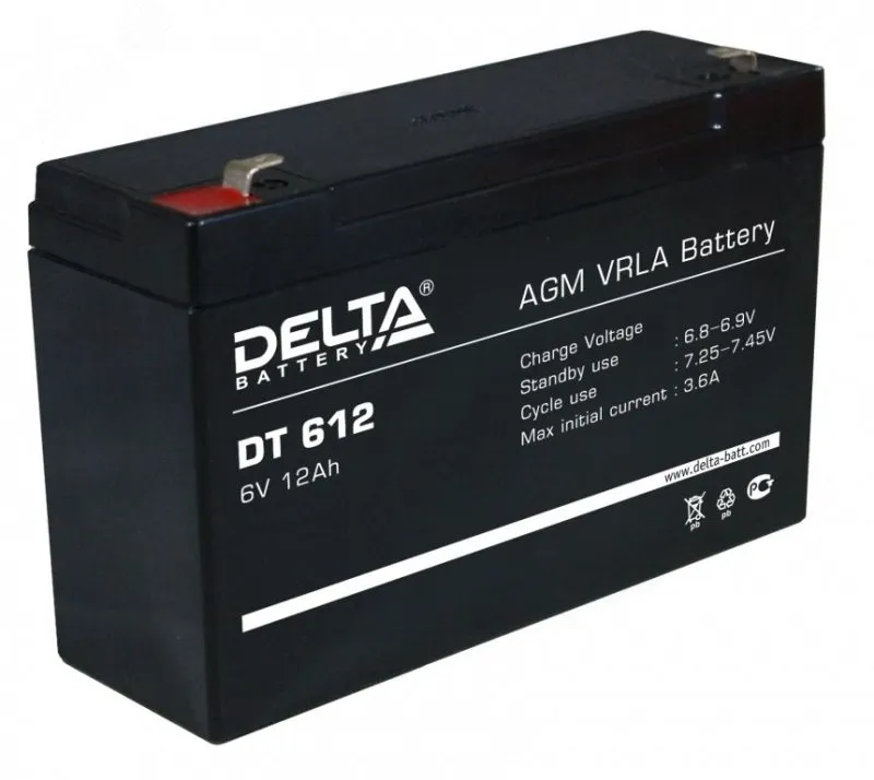 Аккумулятор DT 6В 12Ач 4614010040033