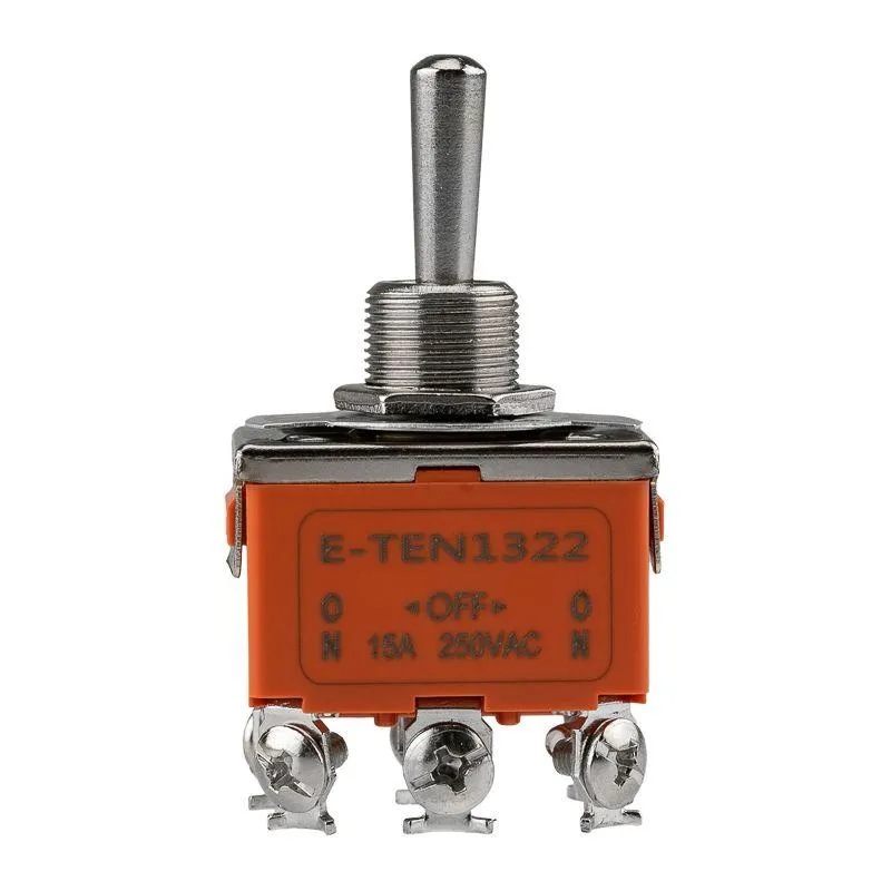 Тумблер 250В 15А (6c) ON-OFF-ON 2п (KN-203) (инд. упак.) 36-4132-1