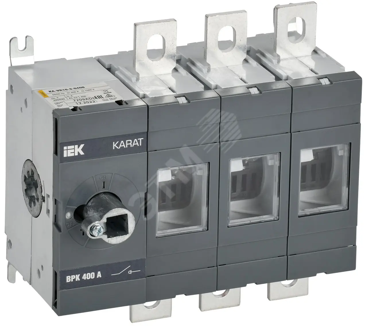 KARAT Выкл-разъед. ВРК без рукоятки 3P 400А KA-VR10-3-0400