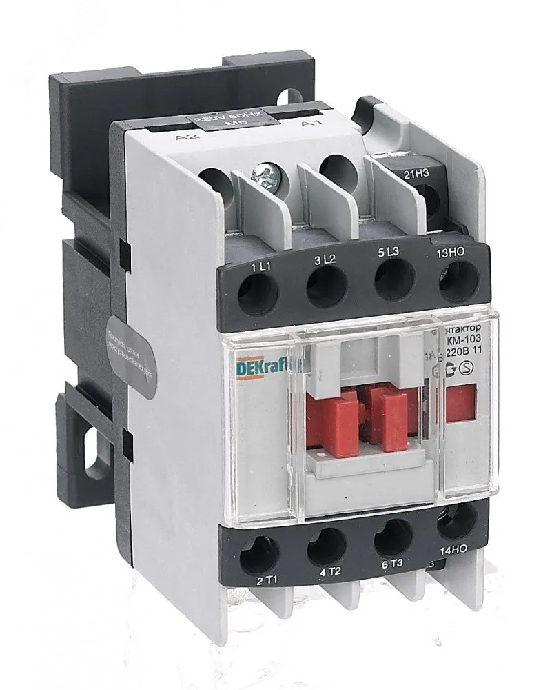 Контактор КМ-103 18А кат. 220В AC 1НО+1НЗ AC-3 22113DEK