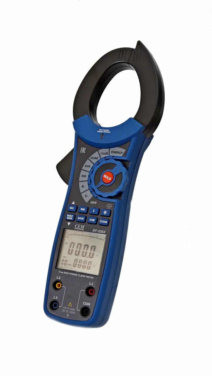 DT-3353  Клещи электроизмерительные,  ваттметр