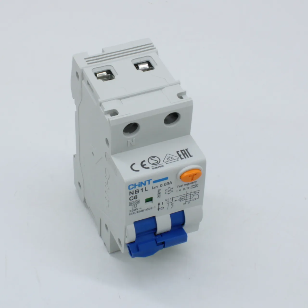 CHINT Диф. авт. выкл. NB1L 1P+N C6 30mA тип A 6kA (36mm) (R)