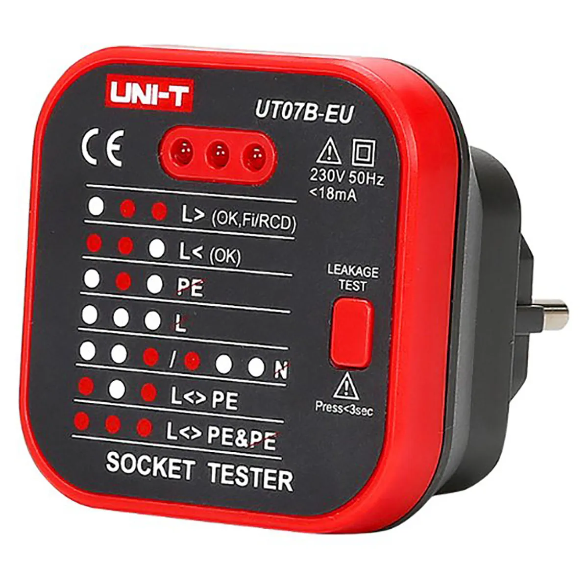UNI-T UT07B-EU - тестер розеток