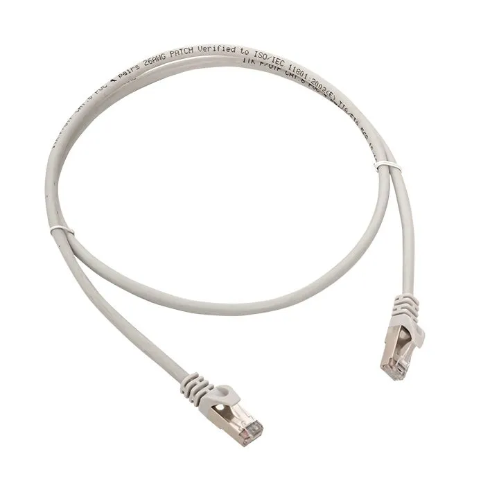 Патч-корд TERACOM CS Cat.6A экранированный S/FTP оболочка LSZH белый (1,0м) TRCS-6ASF-LSH-1M-WH