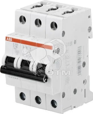 Выключатель автоматический трехполюсный 63А С S203 6кА 2CDS253001R0634