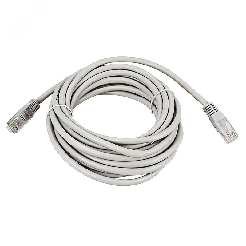 Шнур коммутационный, патч-корд U/UTP RJ45-RJ45, CAT 5e, PVC серый, 7м 18-1008