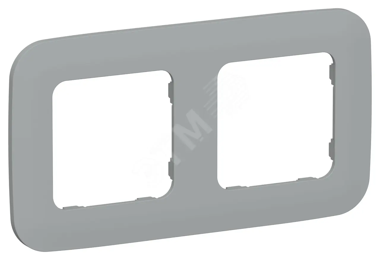 FLITE ARTISTIC Рамка 2-местная РУ-2-А-ФлС серый IEK FI-M22-31-20-K03