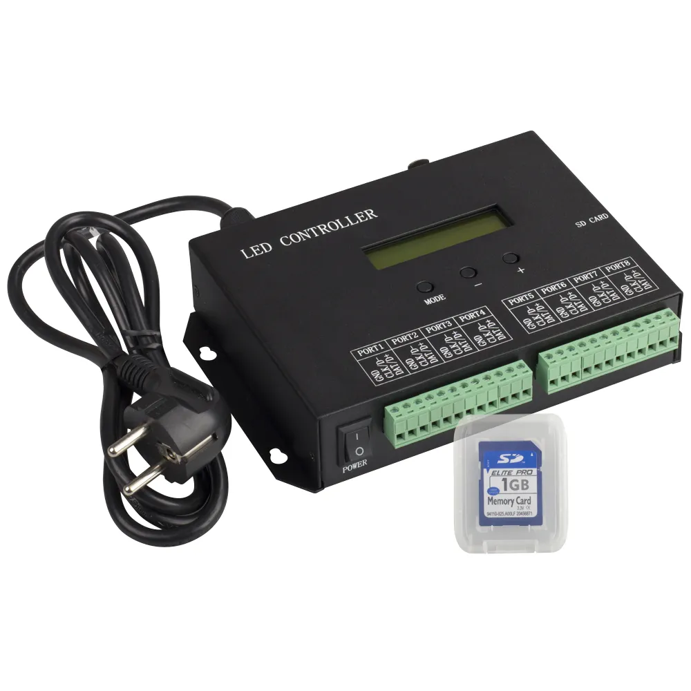 Контроллер HX-803SA DMX (8192 pix, 220V, SD-карта) 019859