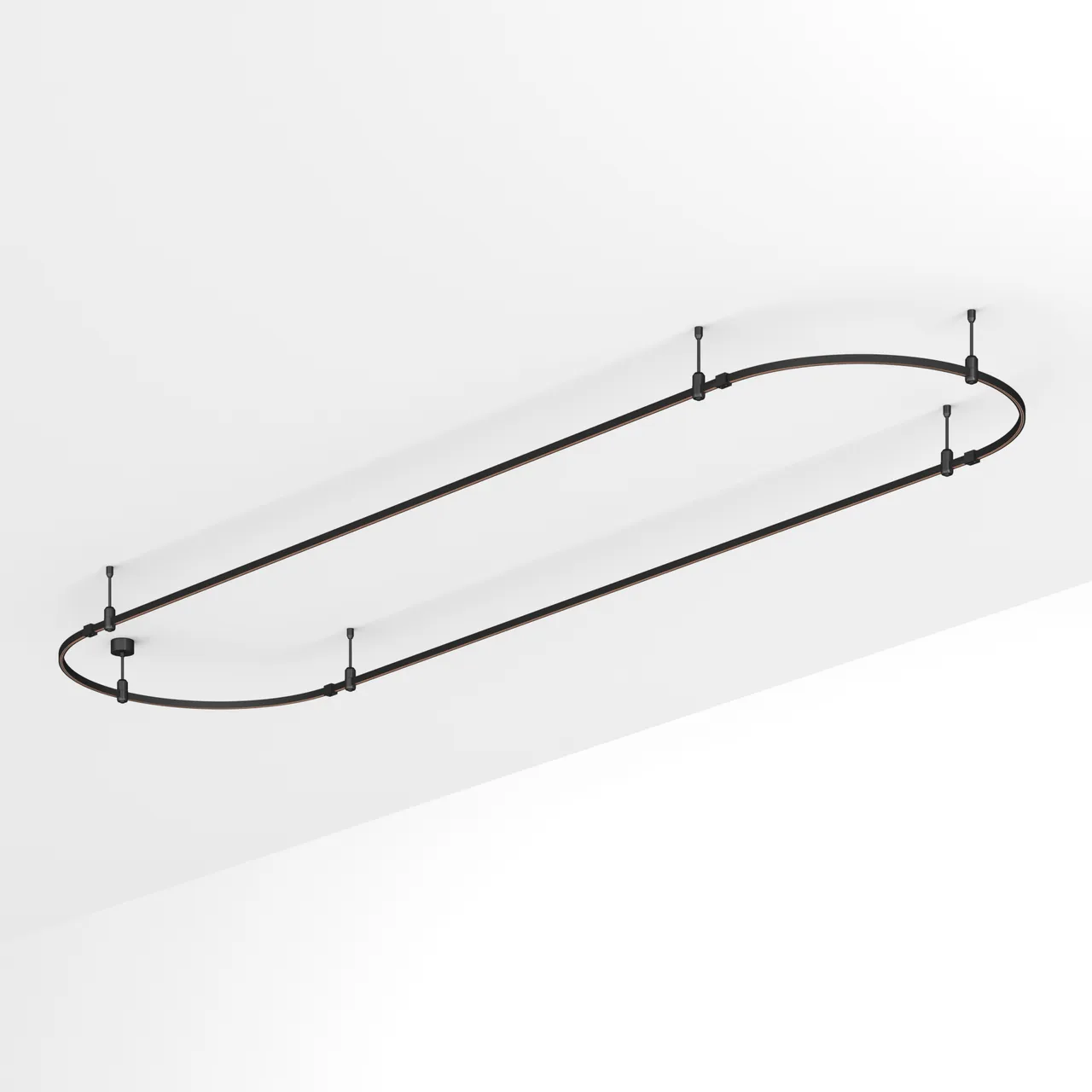 Трек ART-APRIORI-OVAL-ROD-200-4000x1000 (BK) (Arlight, IP20 Металл, 3 года) 048511