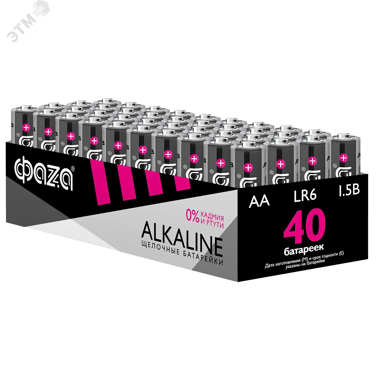 Элемент питания LR 6 (AA) алкалиновая уп. 40 шт. Alkaline Pack-40 5023017