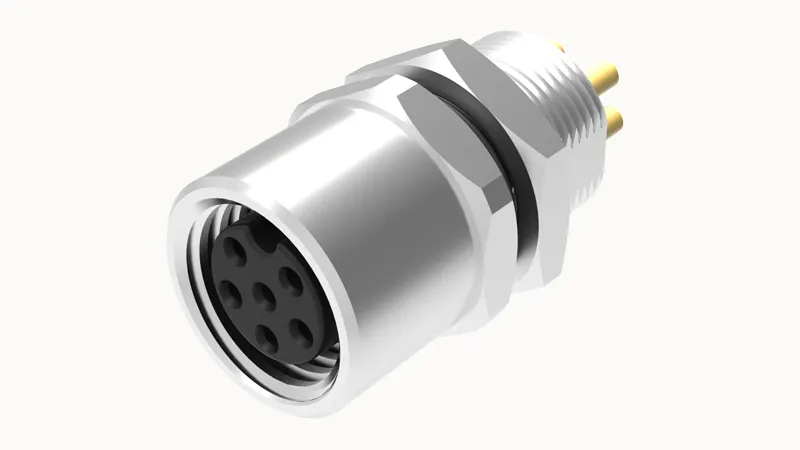 Розеточный разъем в панель, M8, SD-M8A-03P-FF-SH7002-00Z(H)