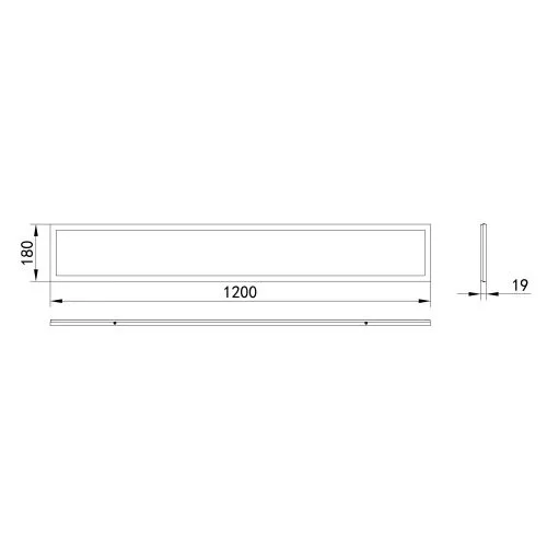Светильник светодиодный SPO-7-40-6K-P (4) 40Вт 6500К 1200х180х19 призма Б0026973