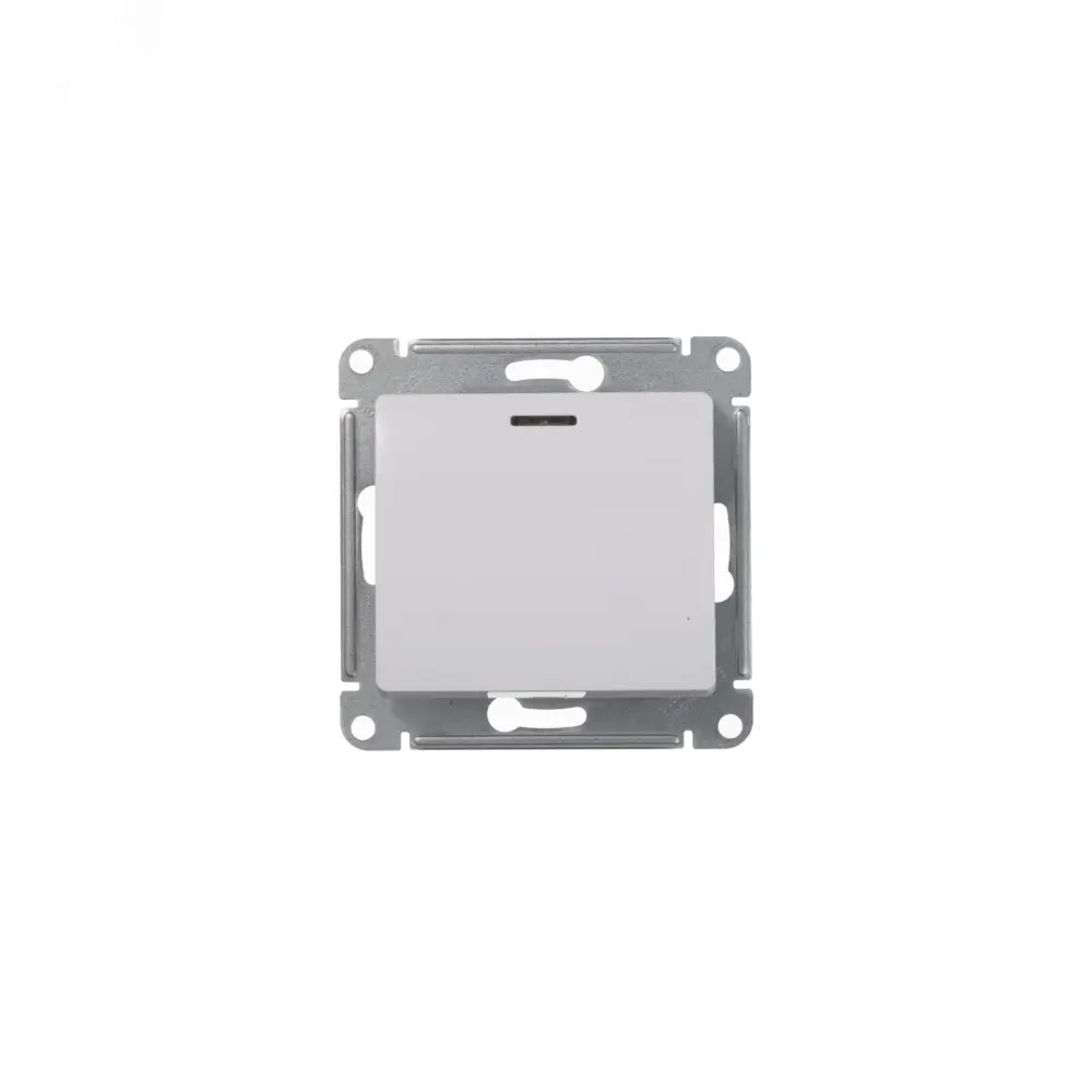 Переключатель проходной 1-кл. СП Glossa 10А IP20 (сх. 6а) 10AX с подсветкой механизм бел. SE GSL000163