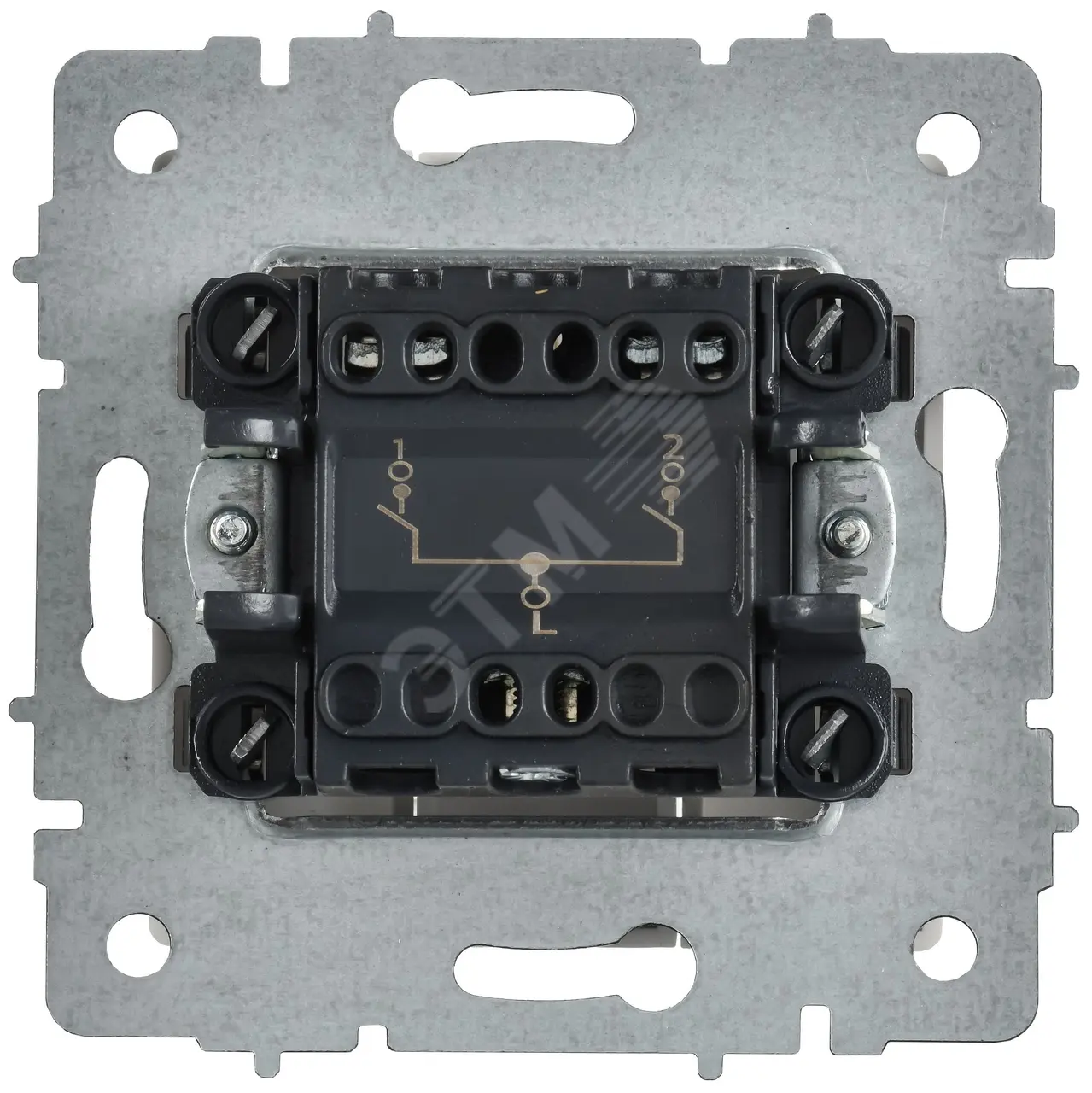 BRITE Выключатель 2-клавишный 10А ВС10-2-0-БрАБ арктический белый IEK BR-V20-0-10-K91