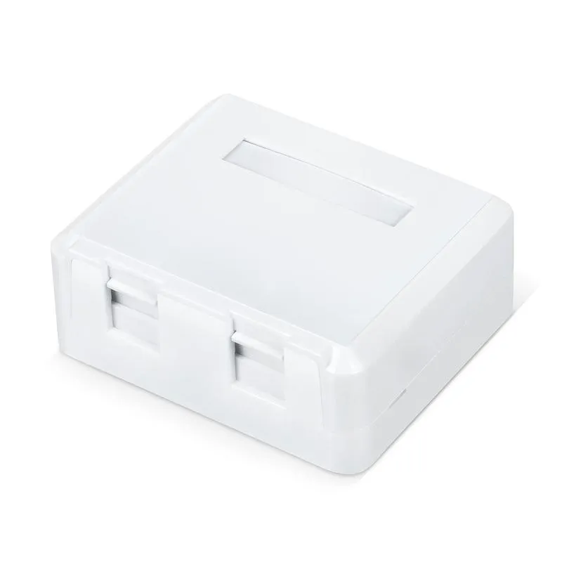 Корпус настенной розетки WR-MB-2 для установки 2-х вставок типа Keystone Jack бел. 505220