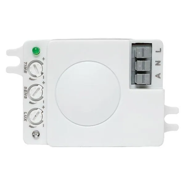 Микроволновый датчик движения белый 1200Вт 360гр. до 10м IP20 MW-706 EKF